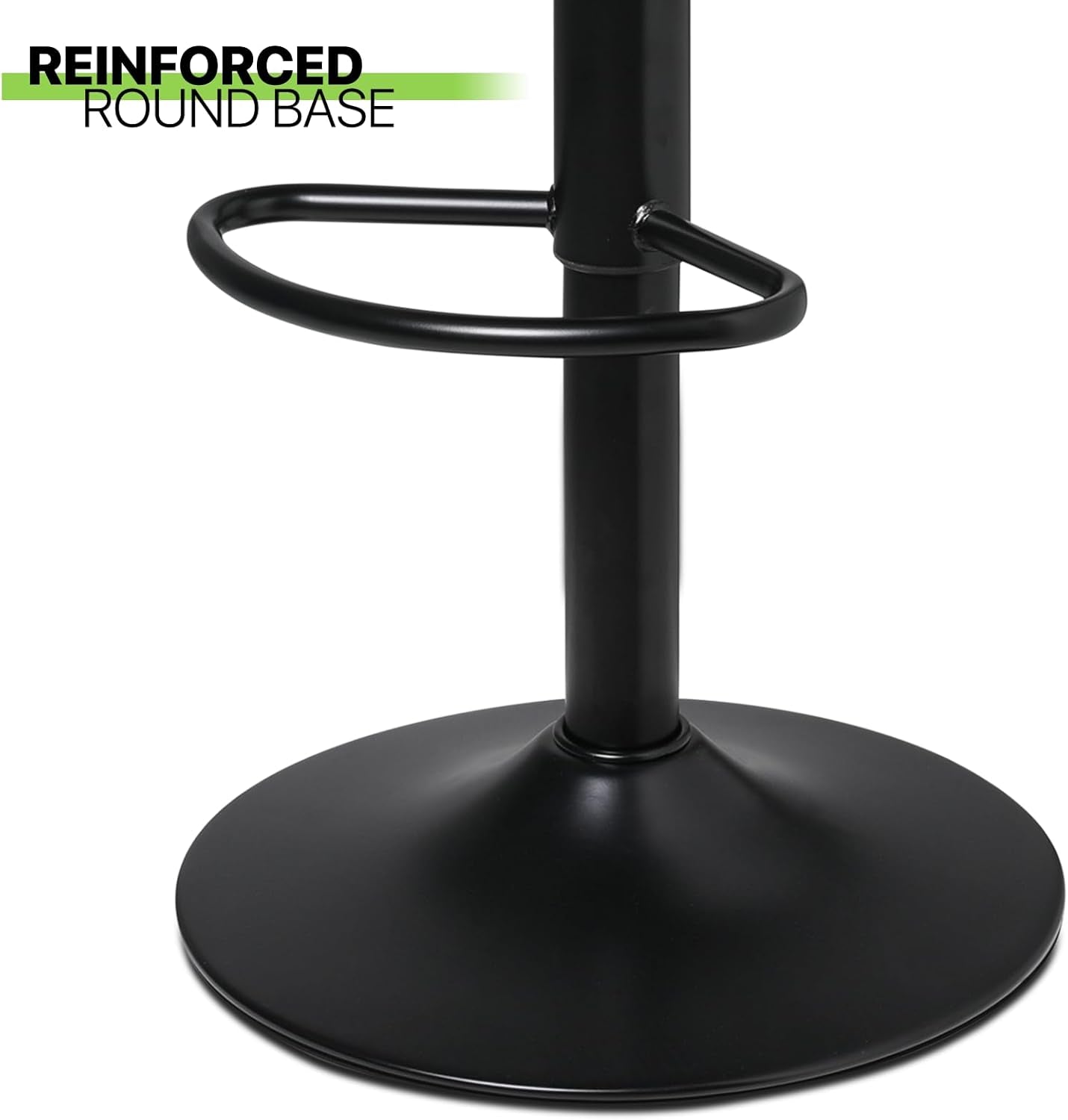 Bar Stools Set Of 2 Adjustable Counter Height PU Leather