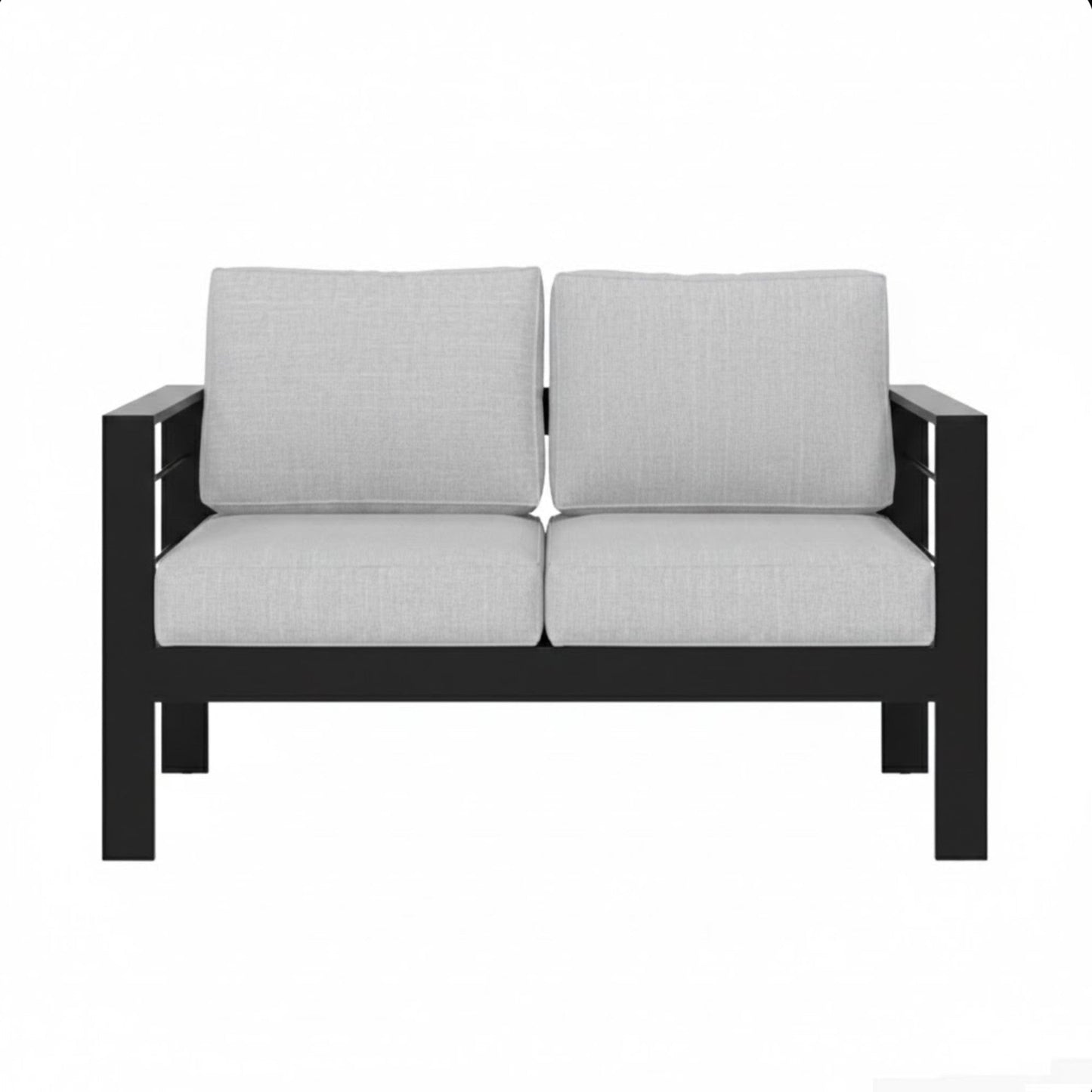 50" All-Weather Aluminum Patio Loveseat