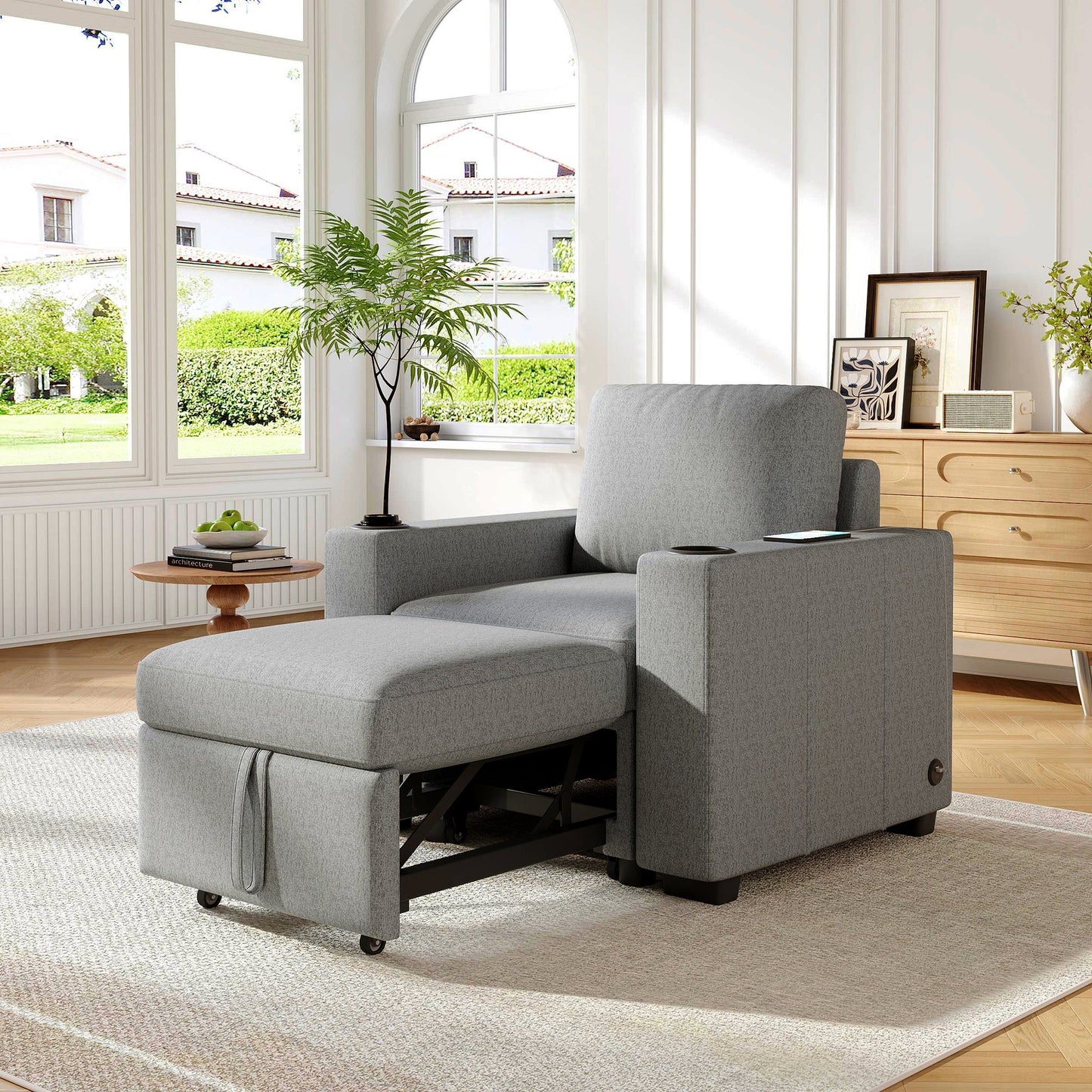 Modern Pull-Out Sofa Bed