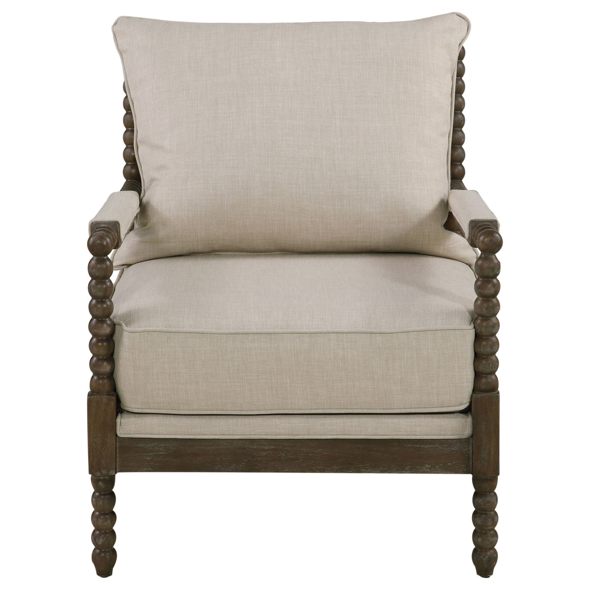 Beige Accent Armchair