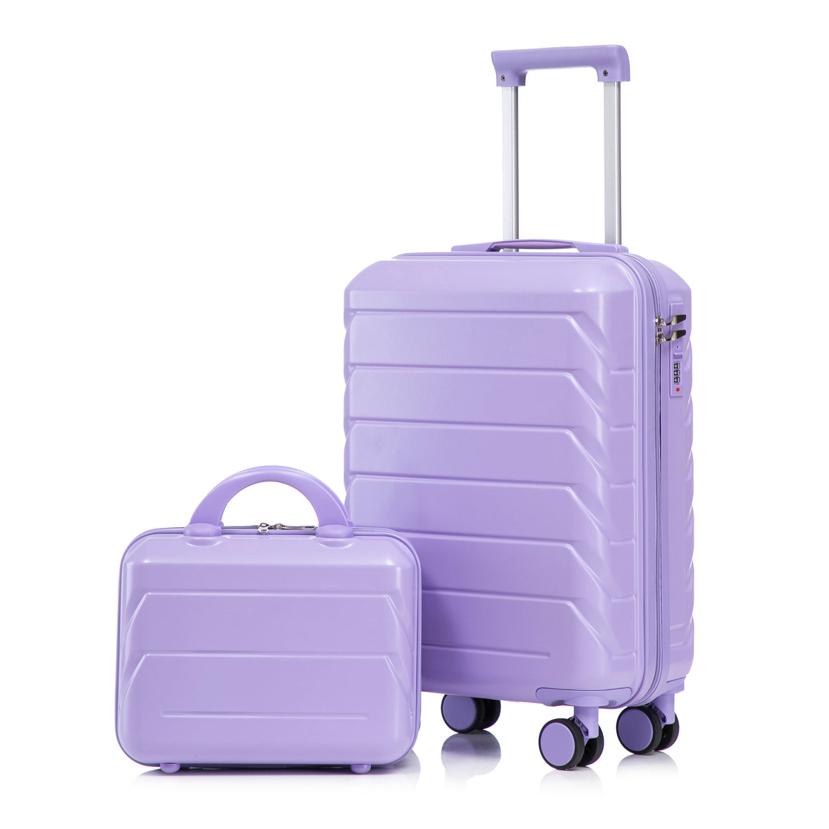 14"/20" Spinner Wheel Luggage Set with Cosmetic Case