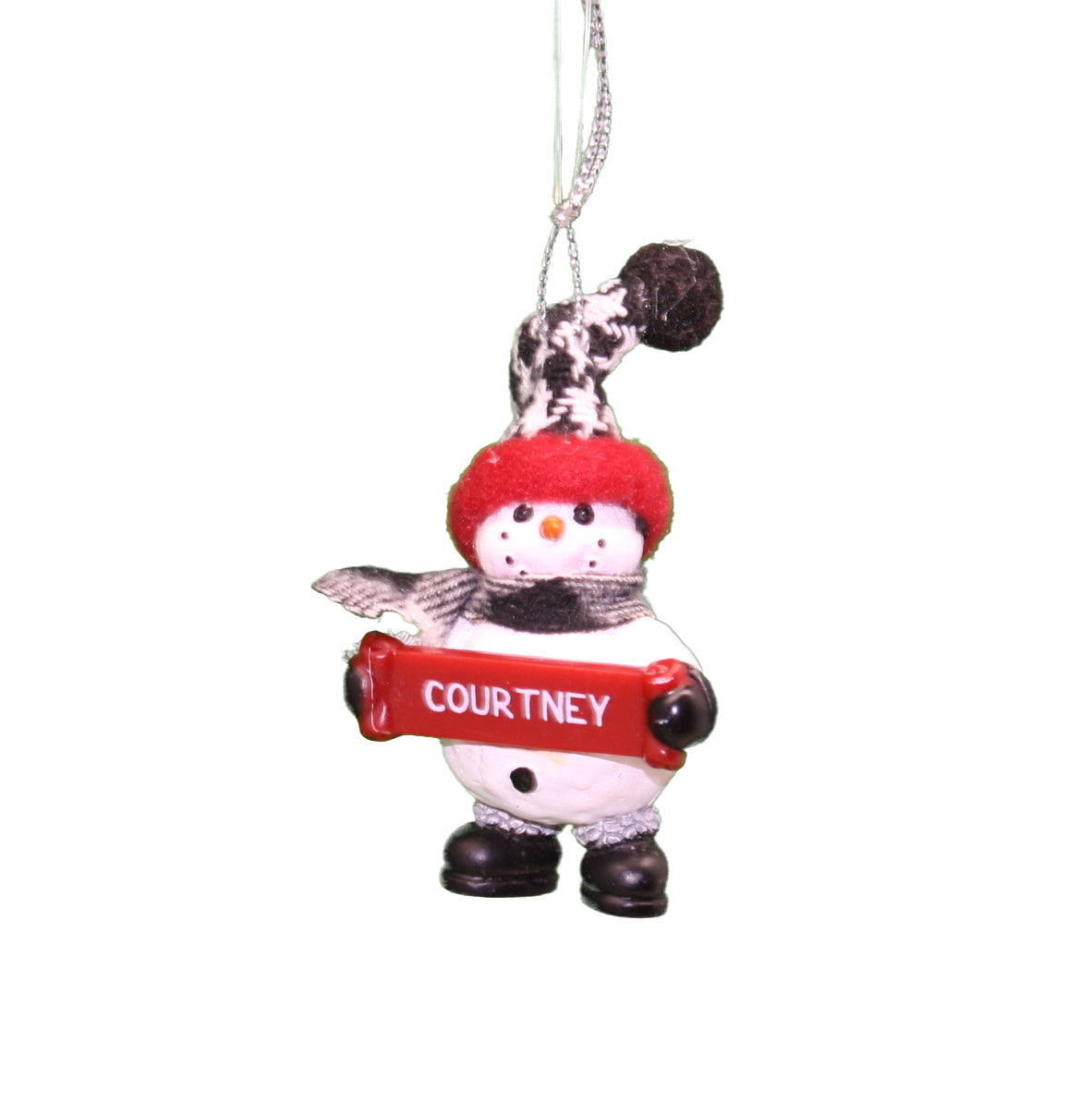 Cozy Snowman Ornament (Letters A - F) -
