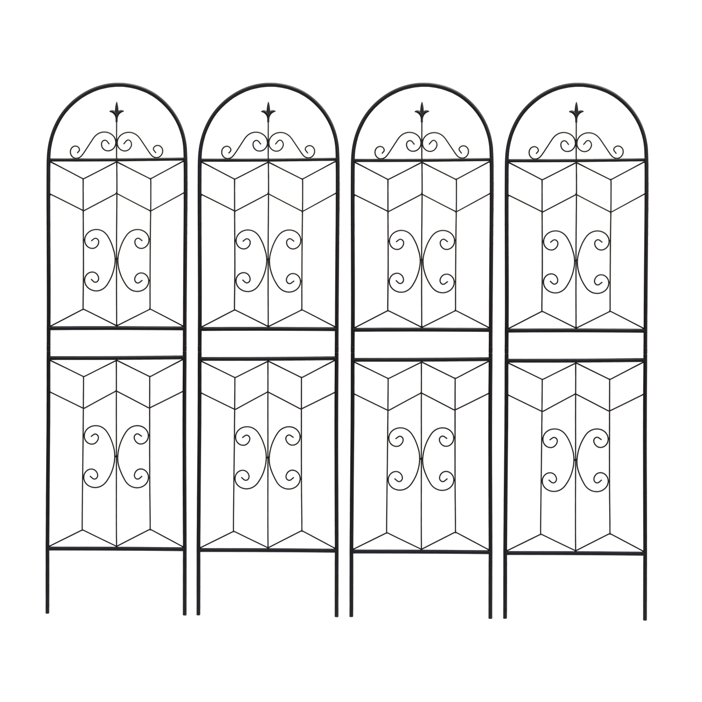 4 Pack Metal Garden Trellis