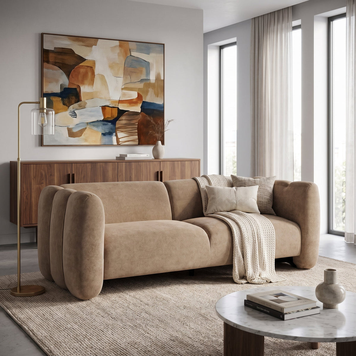 Tonson 83" 3-Seater Velvet Sofa