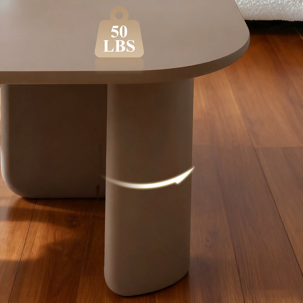 35.43" L-Shape Modern Coffee Table Upgraded