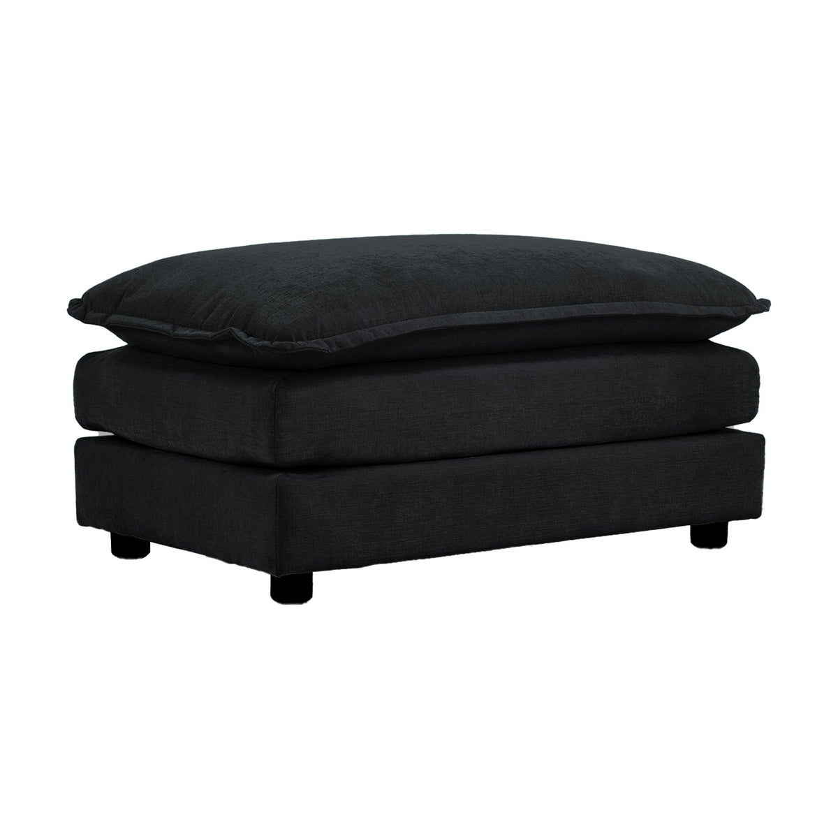 Chenille Fabric Ottomans Footrest