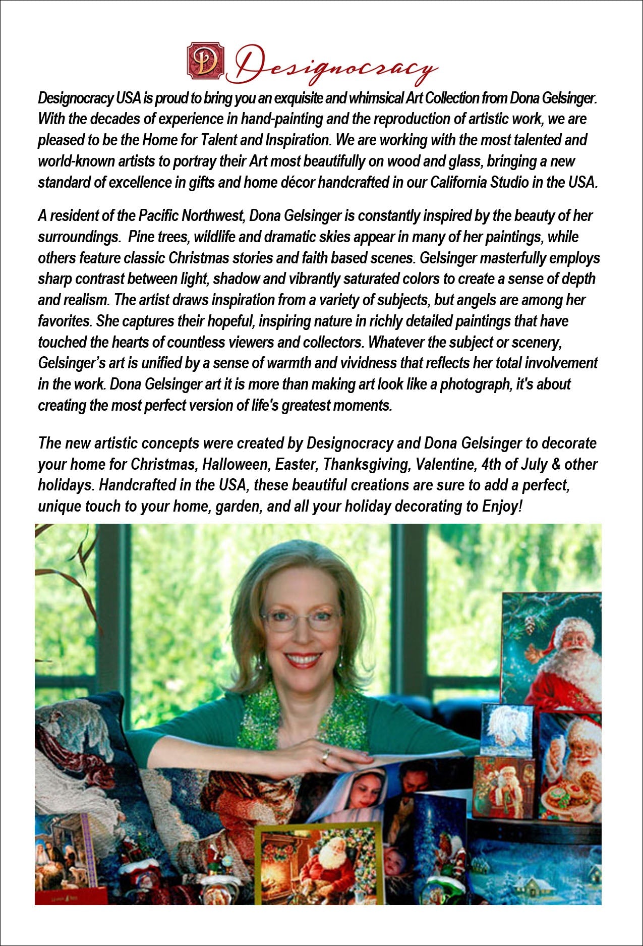 Regal Glory to God Wooden Wall Art by D. Gelsinger - Nativity Holiday Decor - 95677B-DG