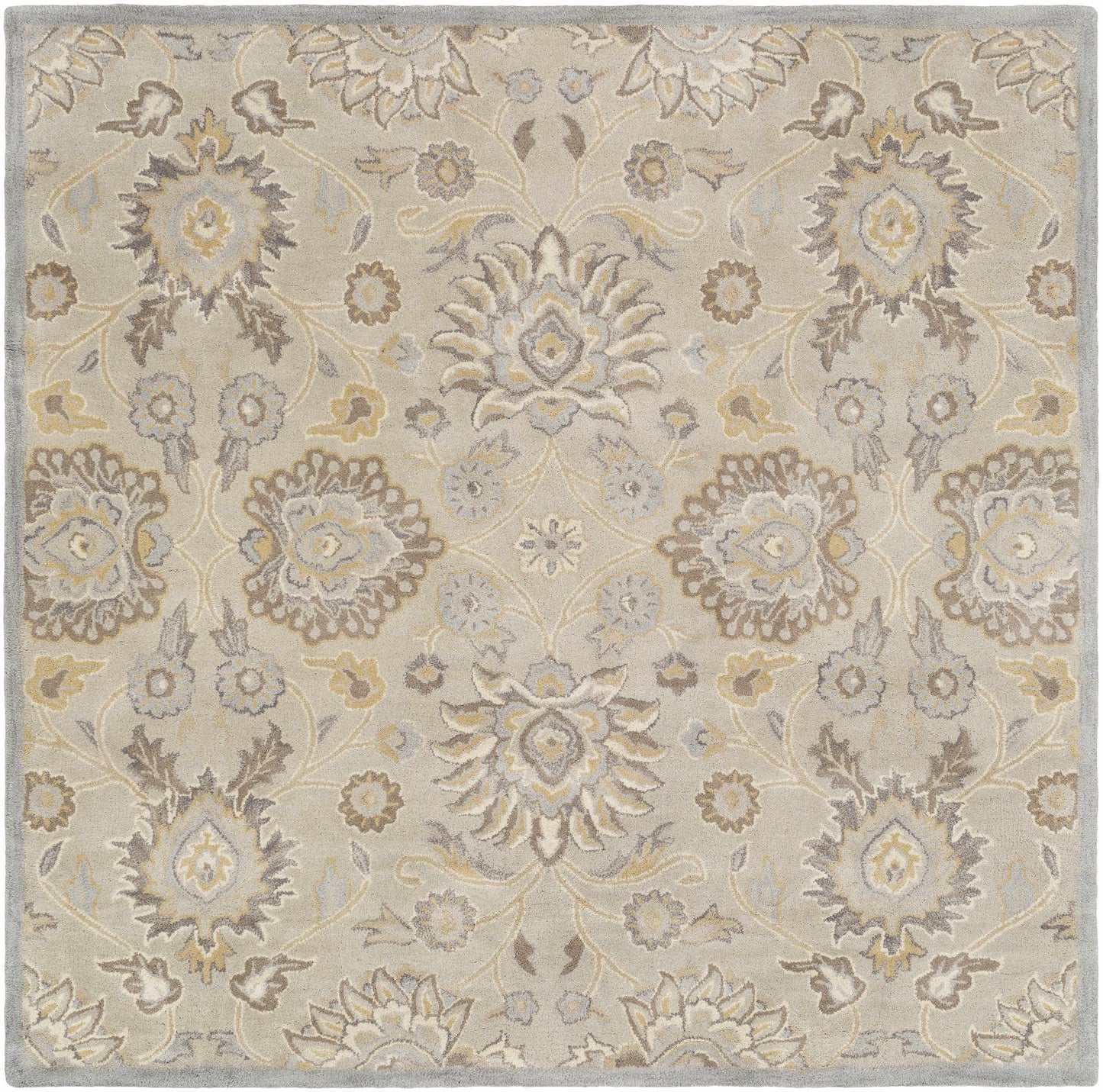 Conesus 1192 Hand Tufted Ivory&Taupe Wool Rug