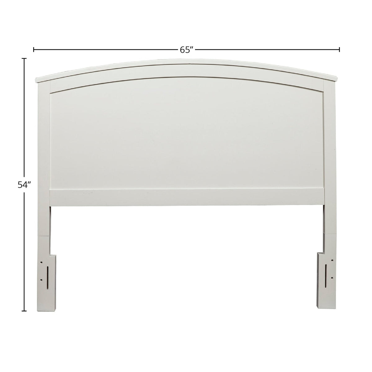 Baker Headboard, White, traditional king headboard made of mahogany wood with a clean design and elegant finish.