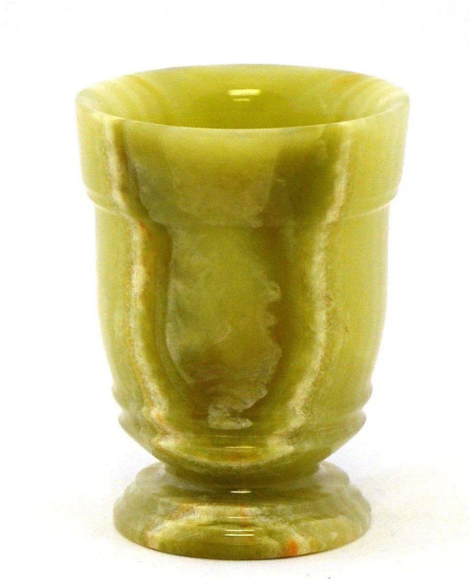 Bathroom Tumbler of Green Onyx | Tasmanian Collection