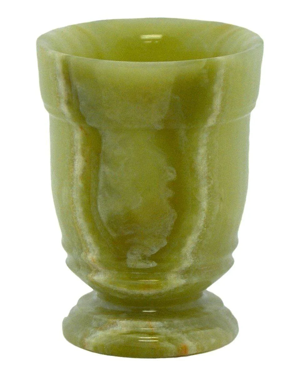 Bathroom Tumbler of Green Onyx | Tasmanian Collection