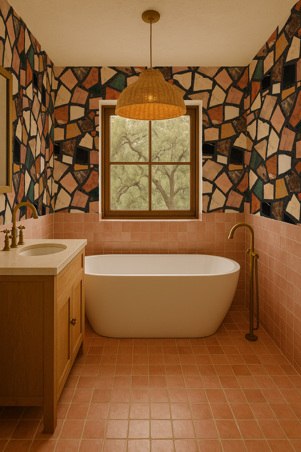 Dolce Terrazzo Wallpaper, black