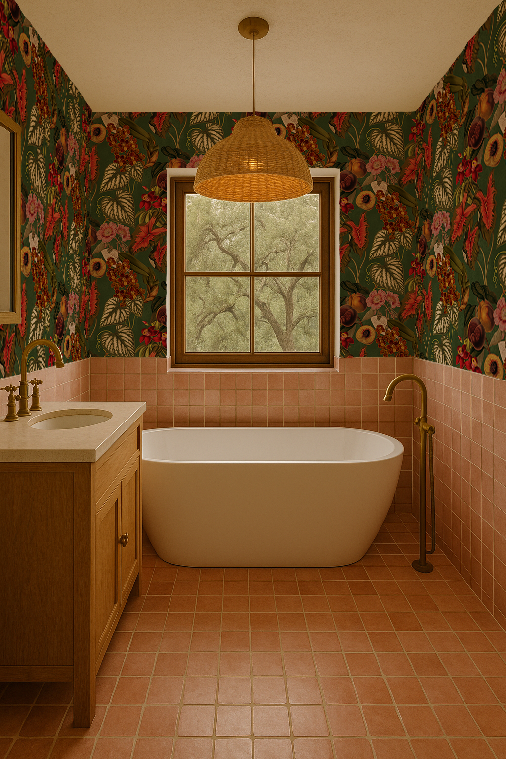 Cali Tropicale Wallpaper, green