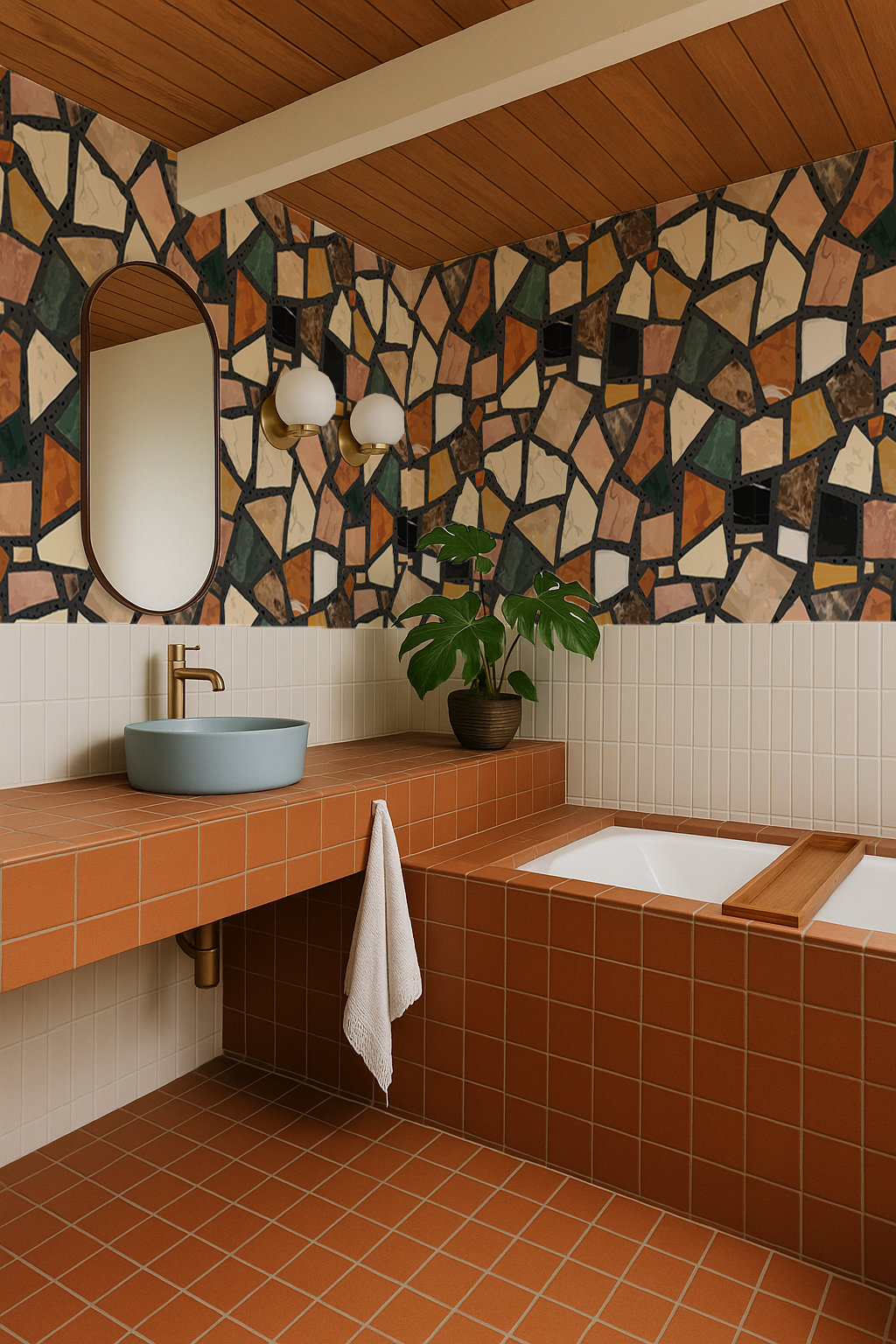 Dolce Terrazzo Wallpaper, black