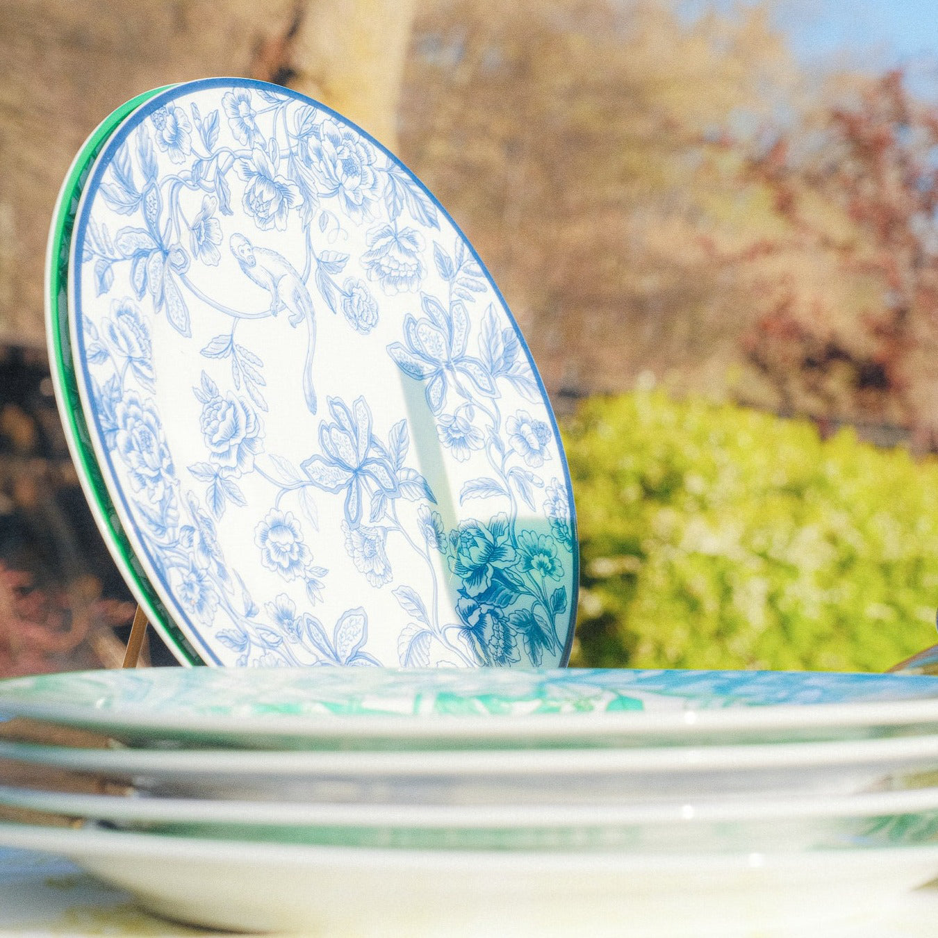 Bombay Blue Starter Plate - Set of 4 (+1 Bonus Plate)