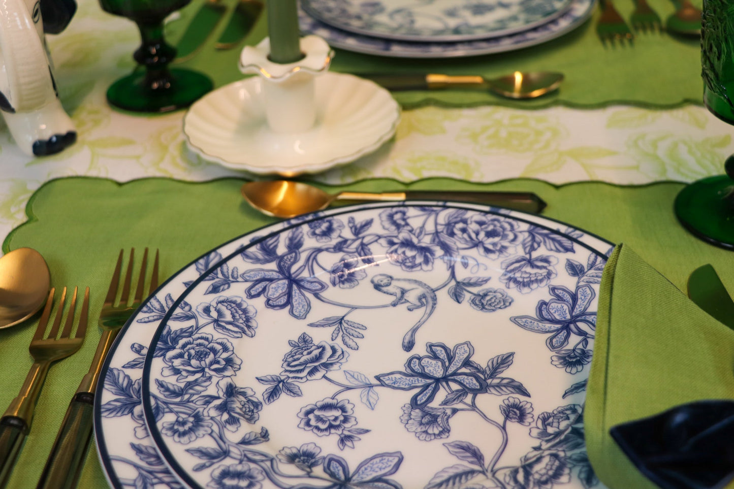 Bombay Blue Starter Plate - Set of 4 (+1 Bonus Plate)