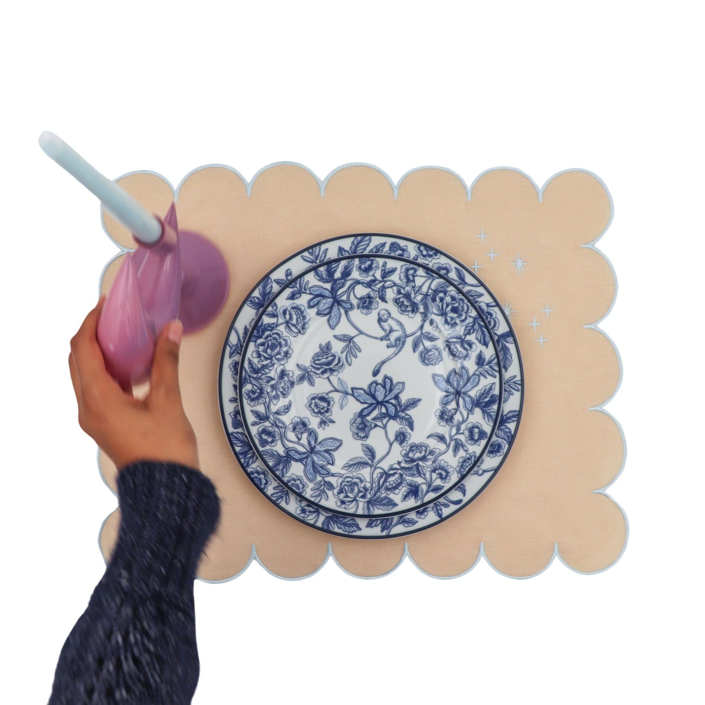 Bombay Blue Starter Plate - Set of 4 (+1 Bonus Plate)