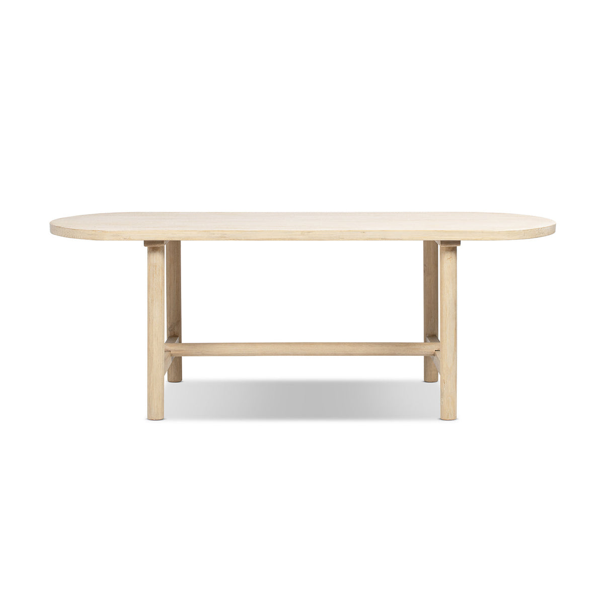 Milo 85" 8-Seat Oval Reclaimed Wood Dining Table