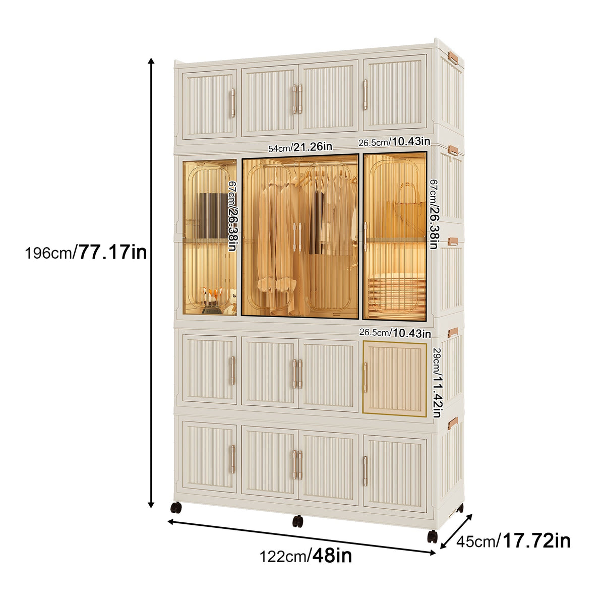 Portable Wardrobe Closet Storage Organizer