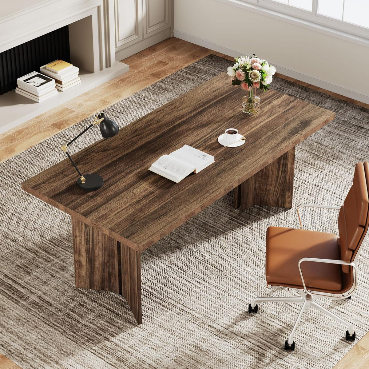 63" Farmhouse Executive Desk