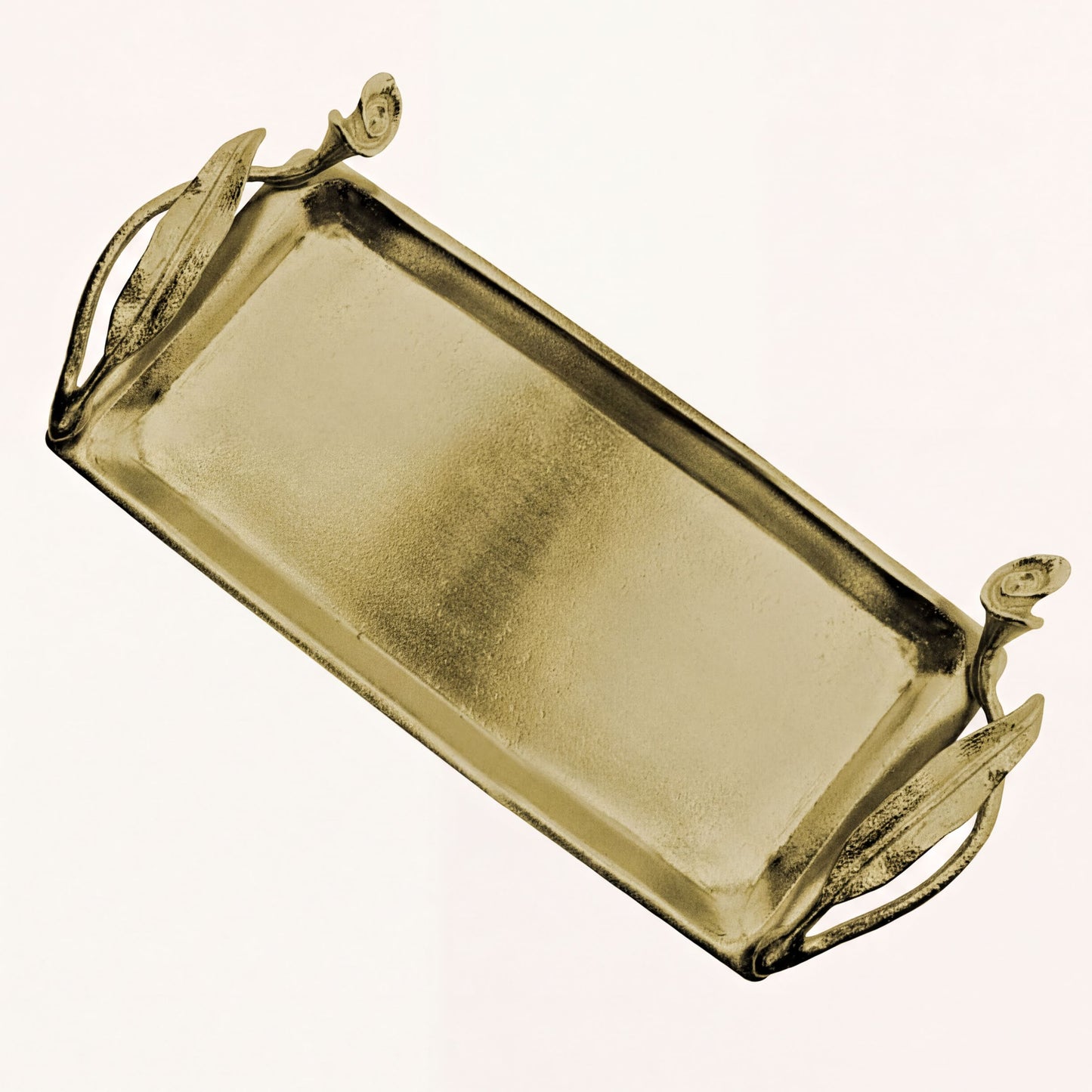 Vanity Tray – Elegant Rectangular Bathroom Tray With Textured Handles