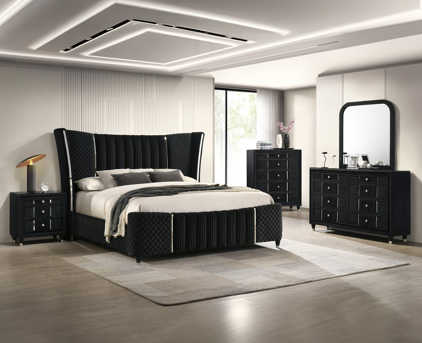Contemporary 1pc Nightstand