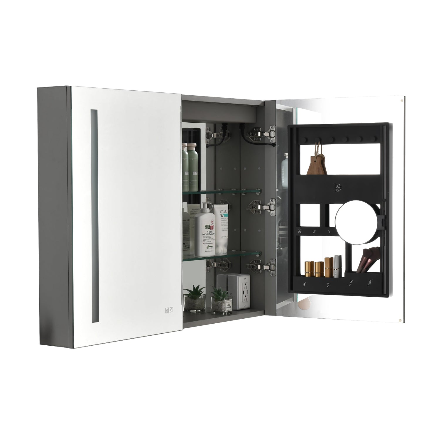 40 x 30 Inch LED Lighted Bathroom Medicine Cabinet
