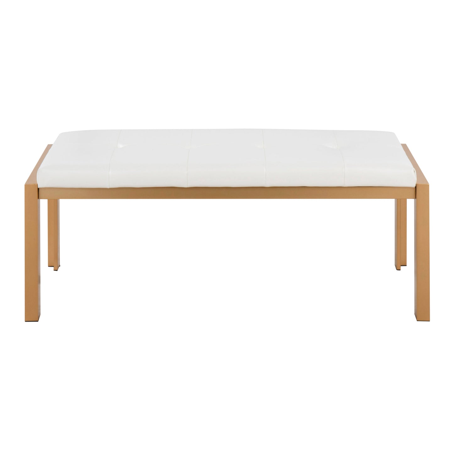 Contemporary Bench in White