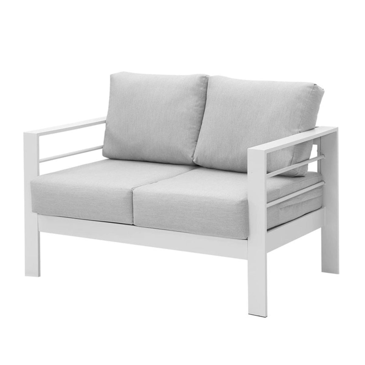 50" All-Weather Aluminum Patio Loveseat