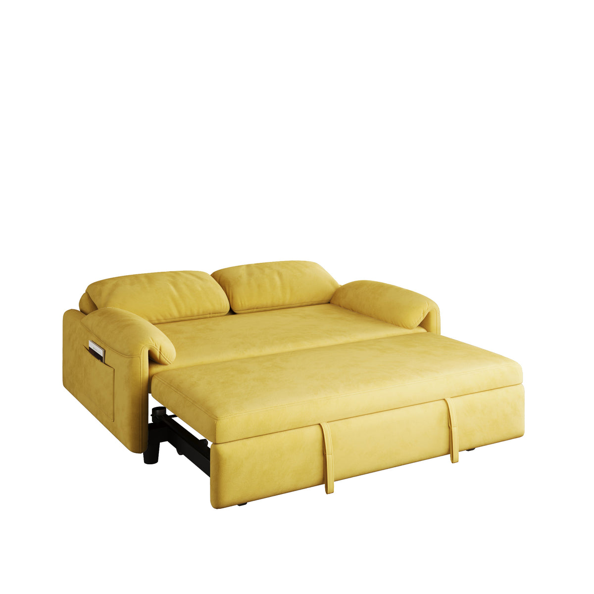 Elegant Dual-Purpose Velvet Sofa Bed