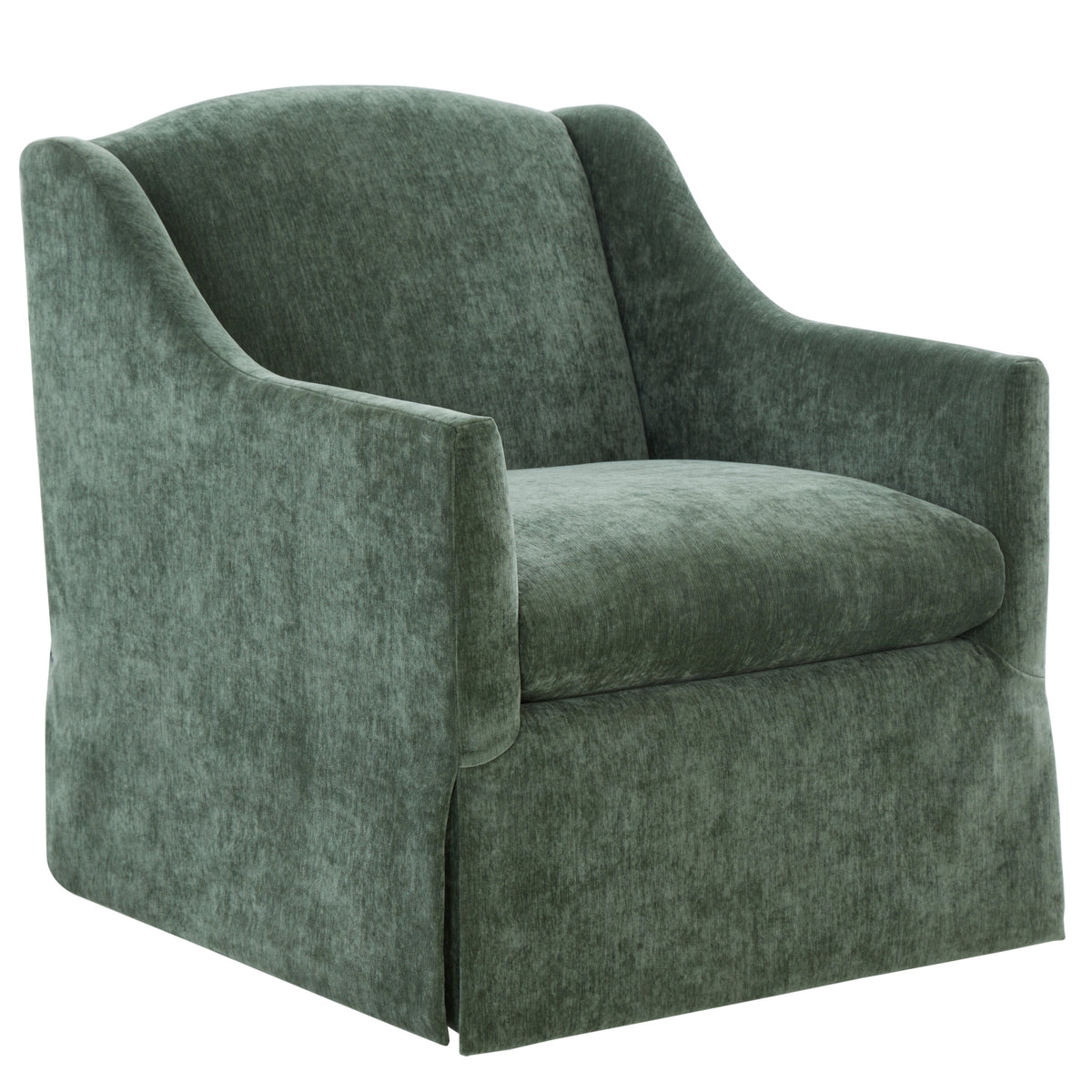 Luisa Skirted Swivel Accent Chair - Ivy