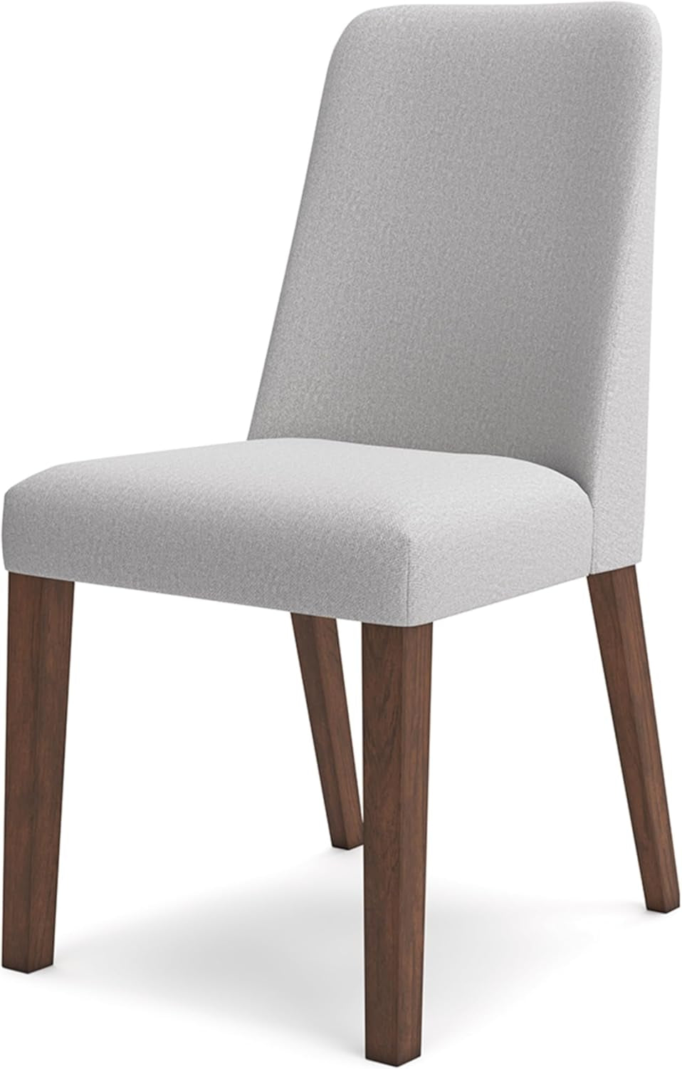 Lyncott Upholstered Side Dining Chair Set of 2 Cream Brown Foam Cushion