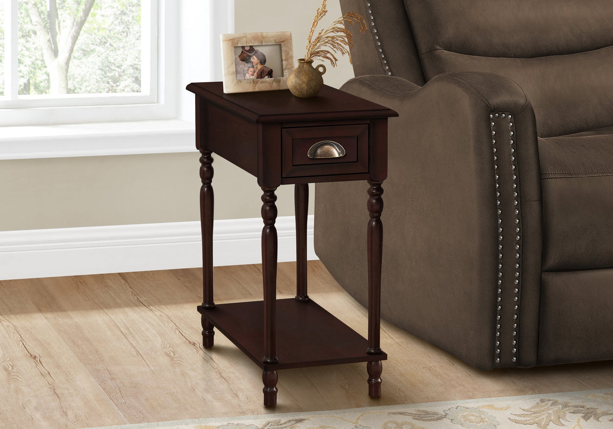 2 Tier Accent Table with Storage Drawer