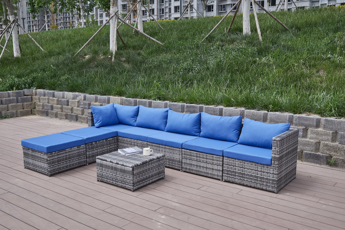Patio Sofa with Cushions