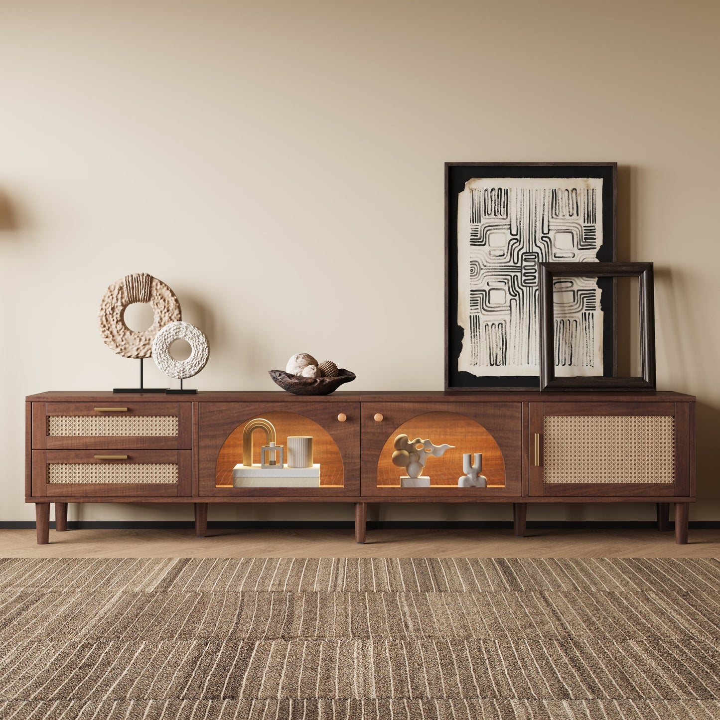 86 Inch TV Stand for TVs Up to 90"