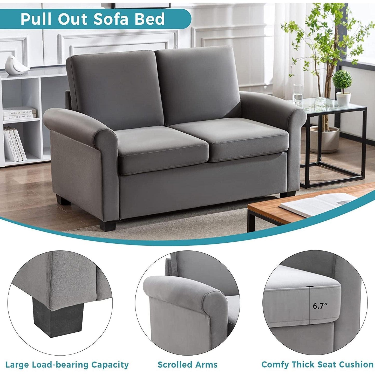 Memory Foam Sofa Bed For Small Spaces Space Saving Studio
