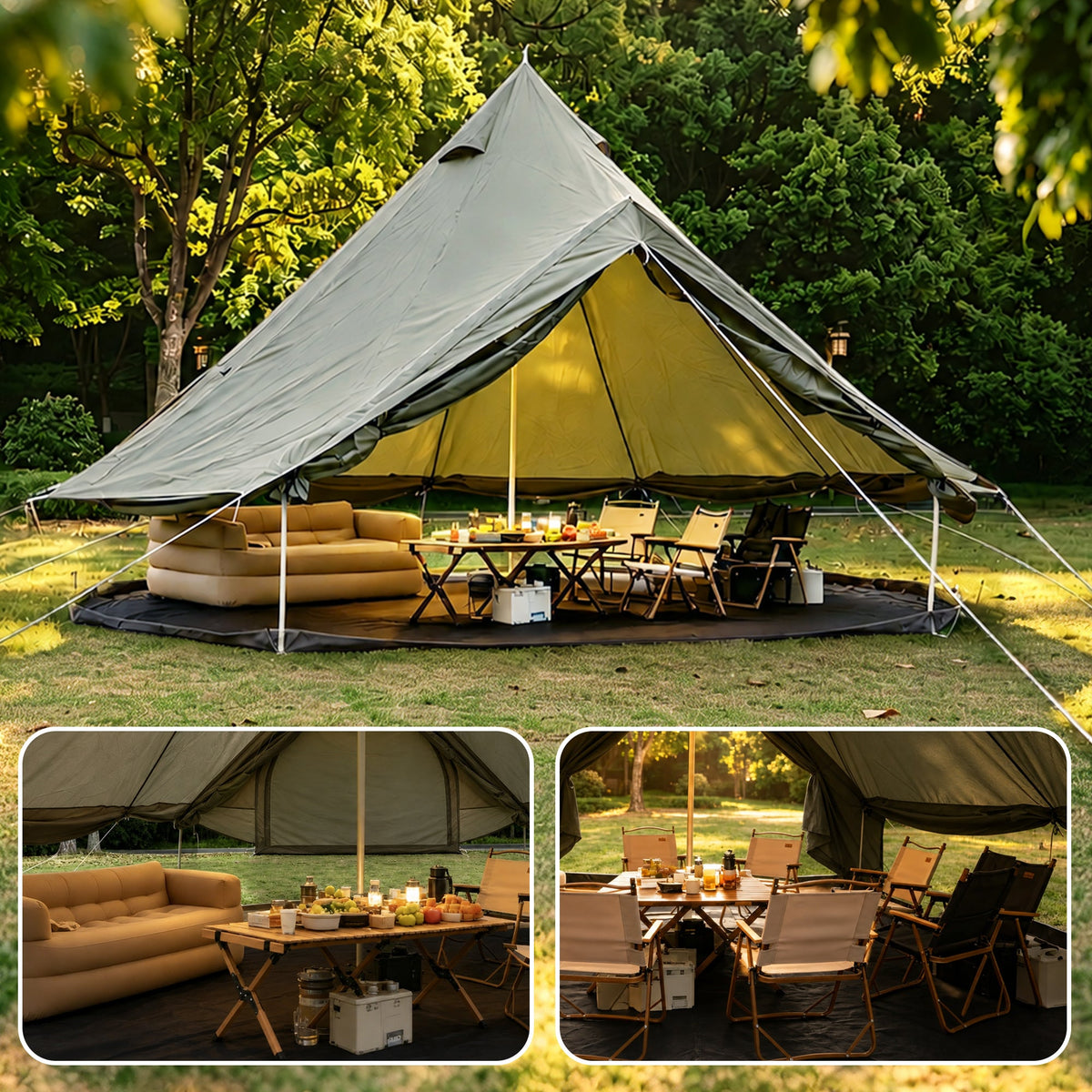 Oxford Bell Tent for Family Camping