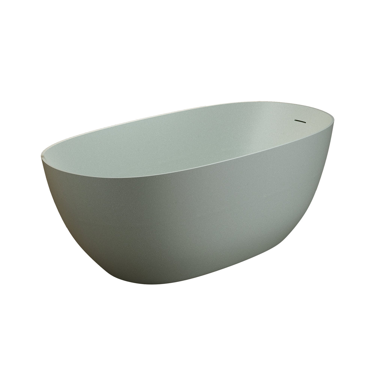 65'' Freestanding Bathtub Resin Stone Soaking Bathtub