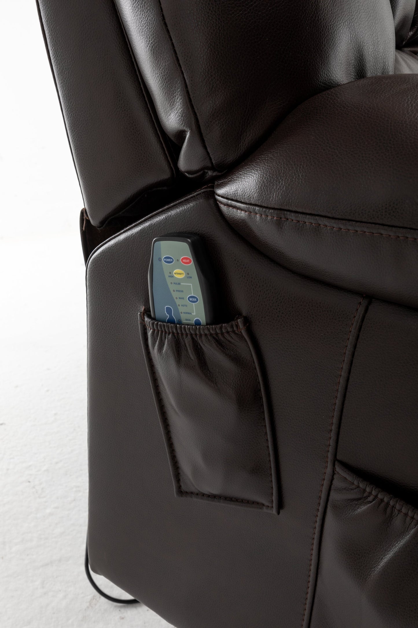 Lift Chair for Big and Tall Person with Inconvenient Legs: High Density Foam Lift Sofa with Heat and Massage, 2 Pockets, 2 Cup Holder, 2 Remote, OKIN Motor