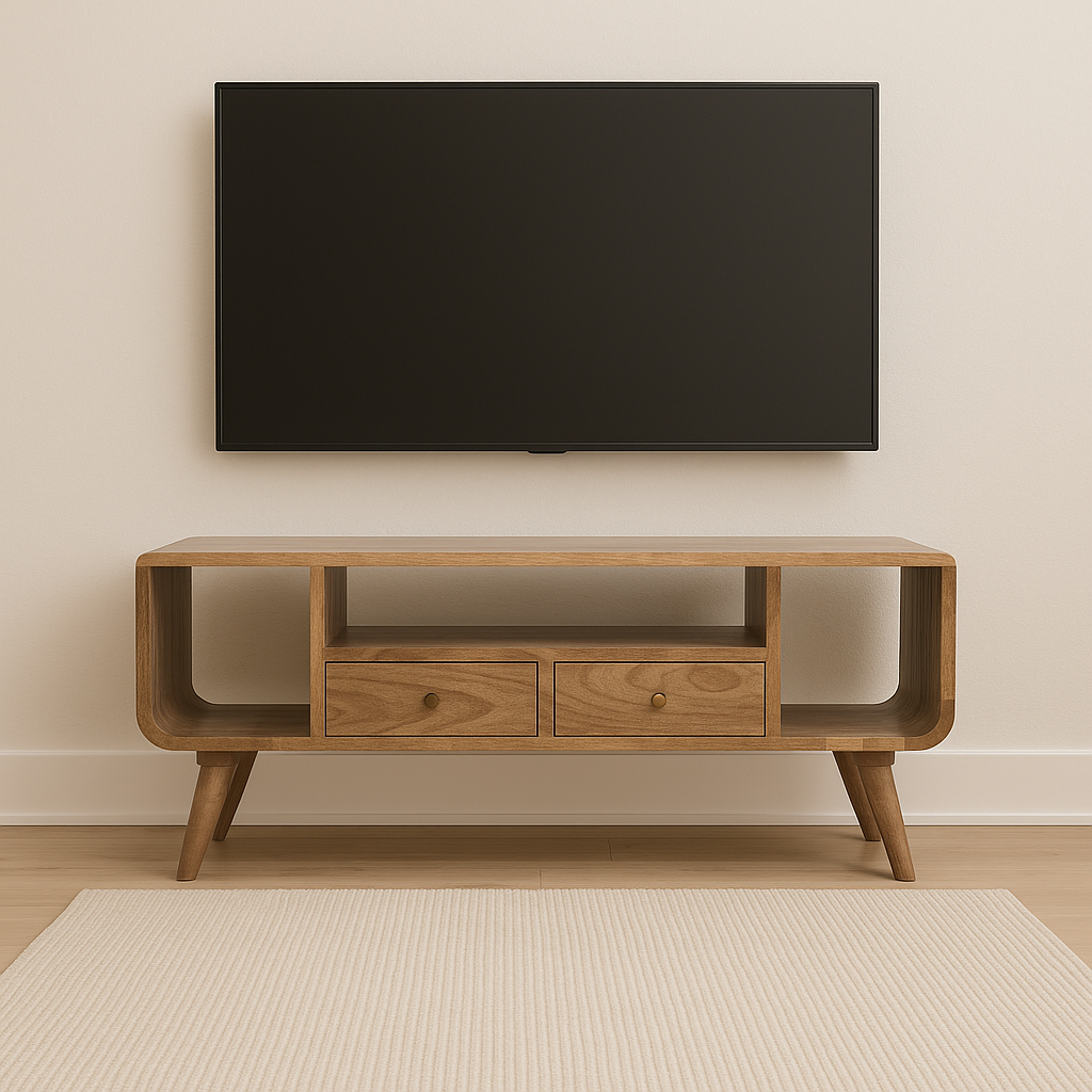 Solid Wood Soba Nordic TV & Entertainment Unit