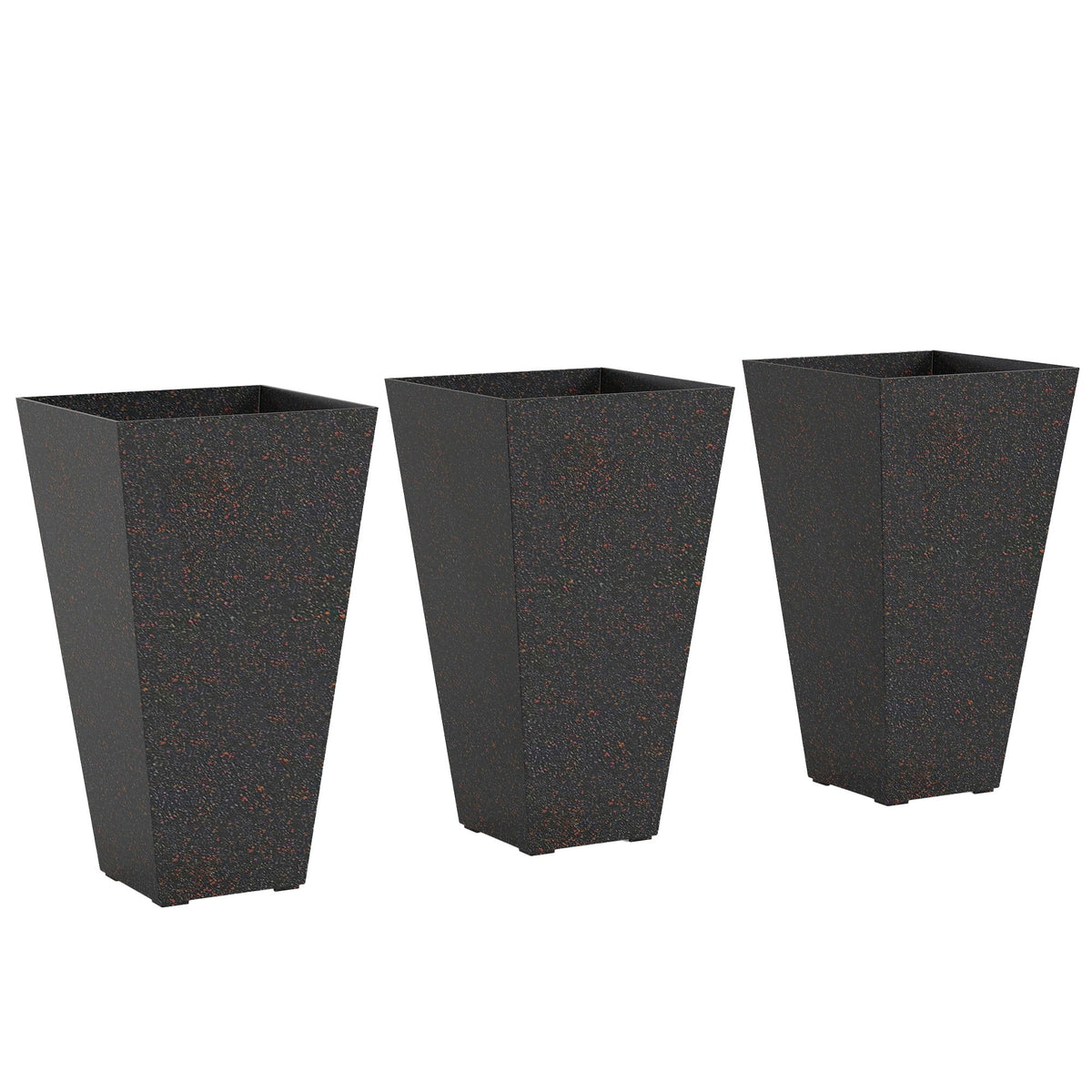 Set of 3 Tall Flower Pots