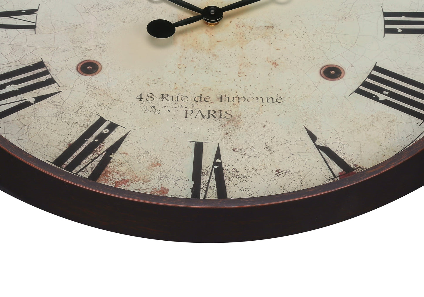 Clocks, 20' Round, Wall Clock, Antique Brown, Transitional