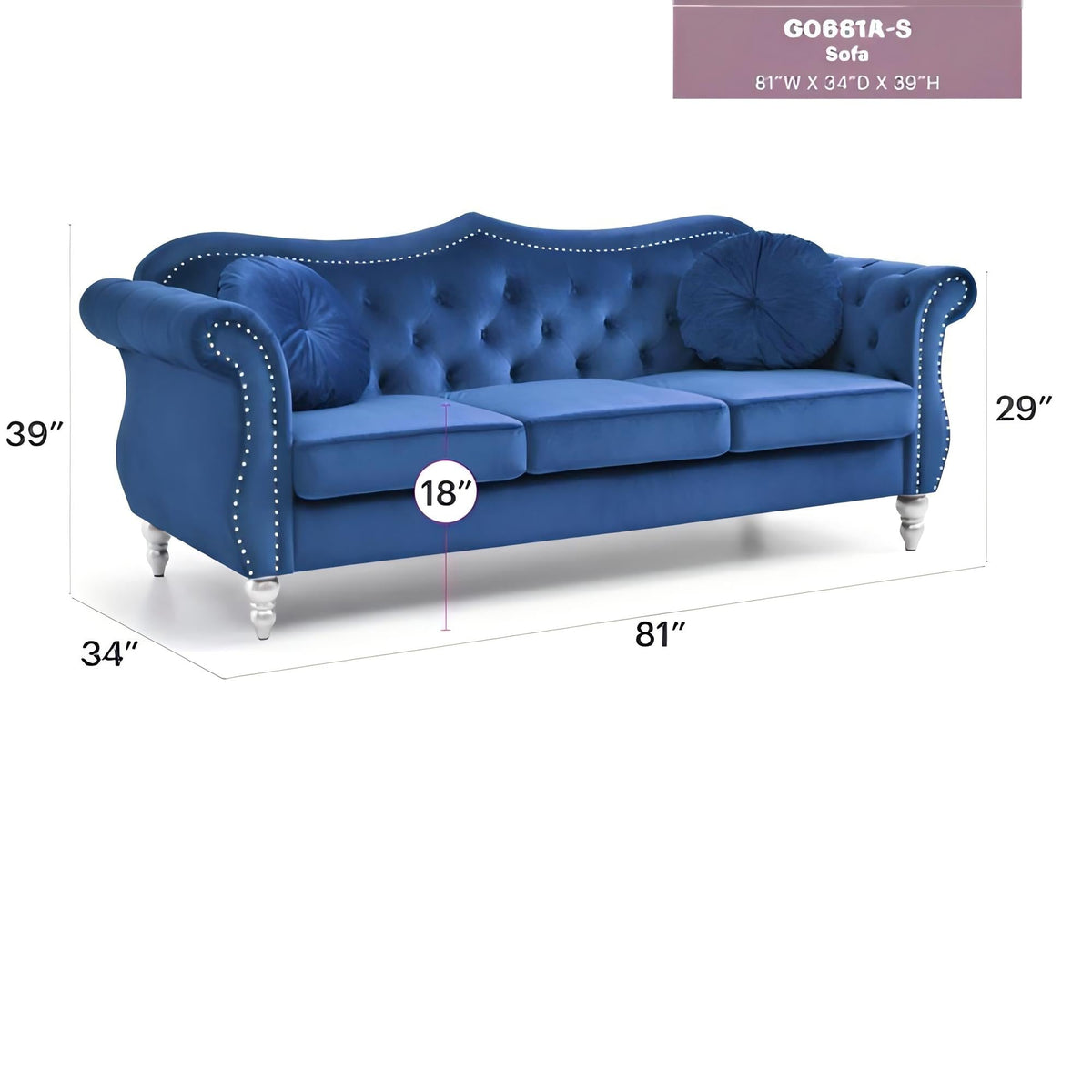 Hollywood G0661A-S Sofa