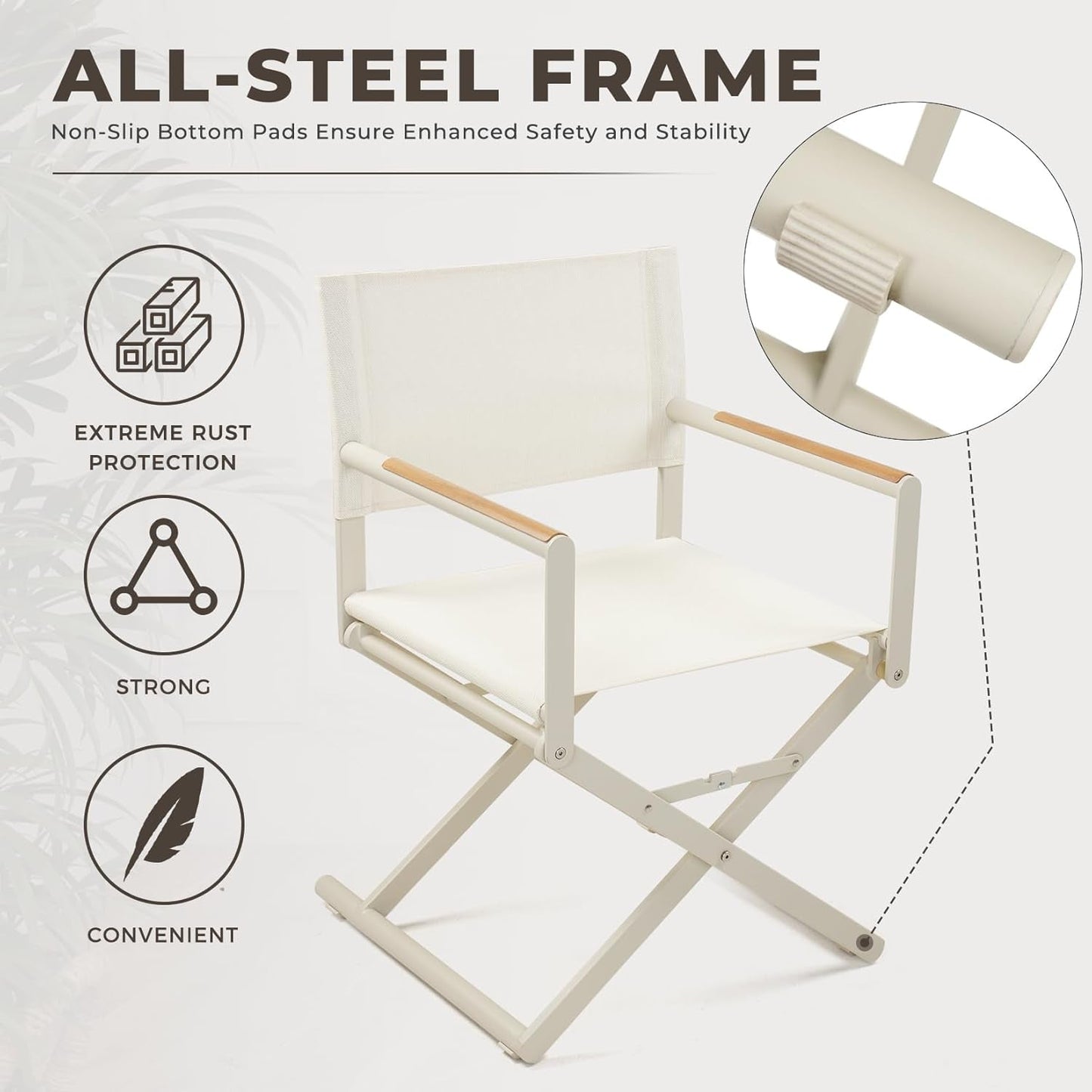 11 Piece Outdoor Dining Set Apricot Sling Mesh Chairs With Wood Grain Expandable Table For 6 To 8