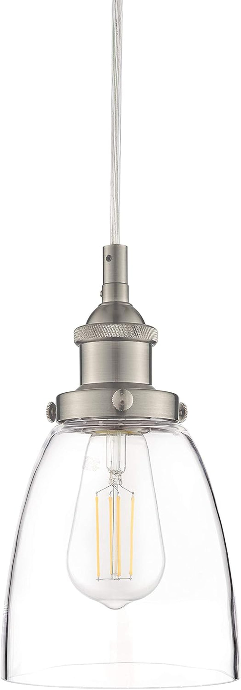 Large Bell Shaped Glass Pendant Light