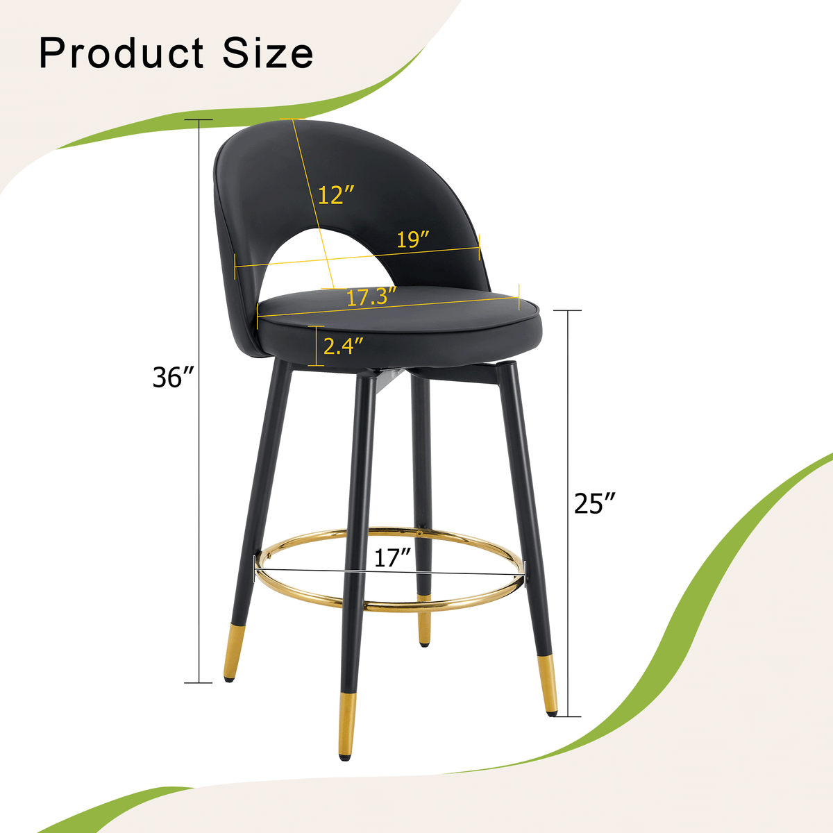 360° Rotatable Bar Chair