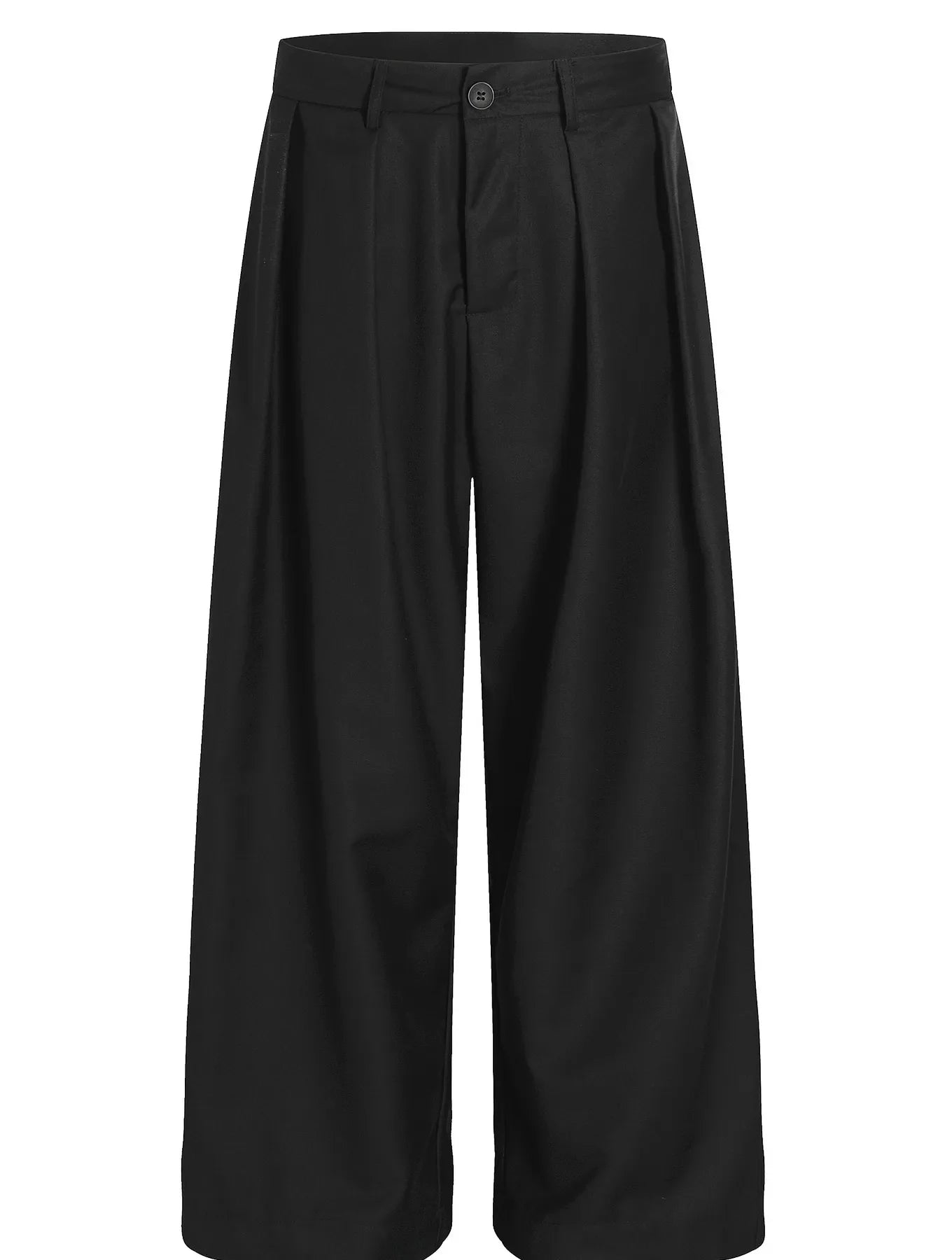 Classic Wide-Leg Pleated Pants