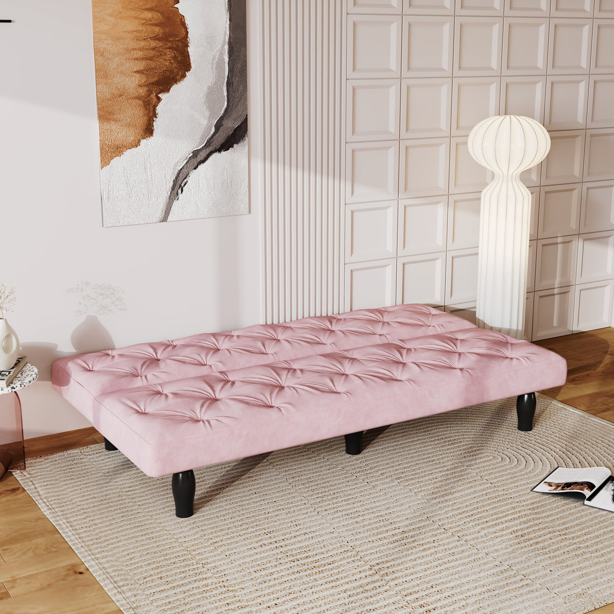 Sofa to Sofa Bed Transformation: 66"
