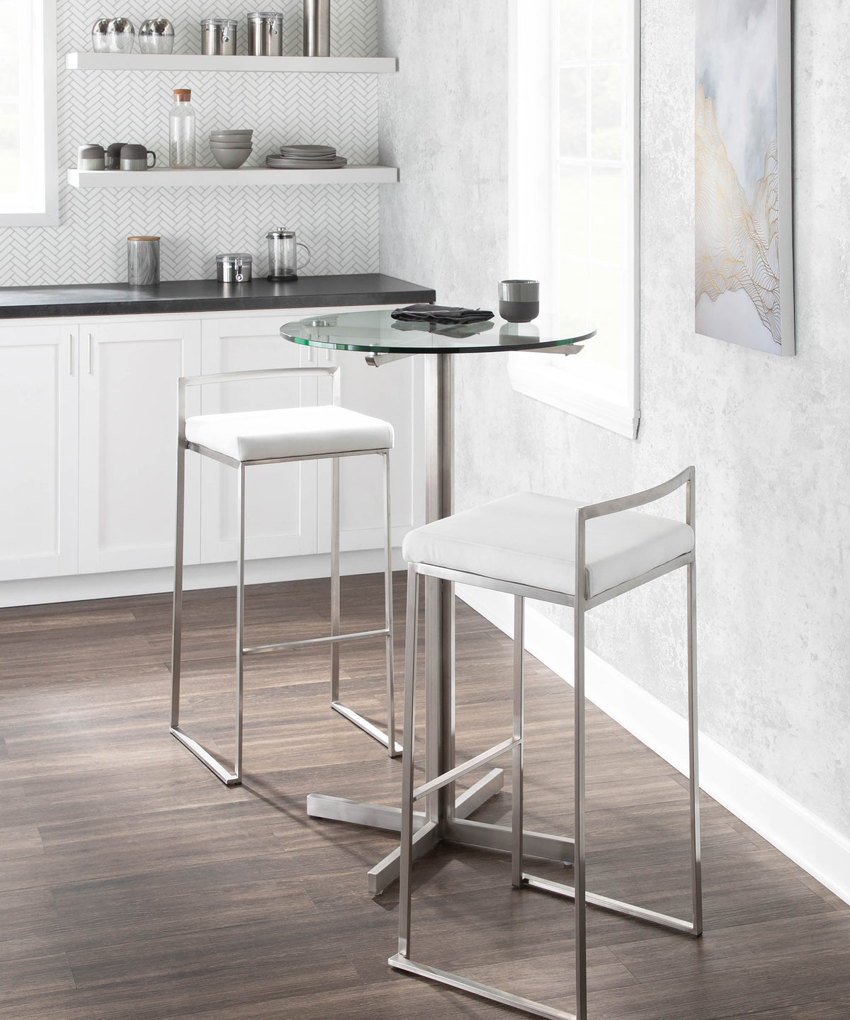 Contemporary Stackable Barstool