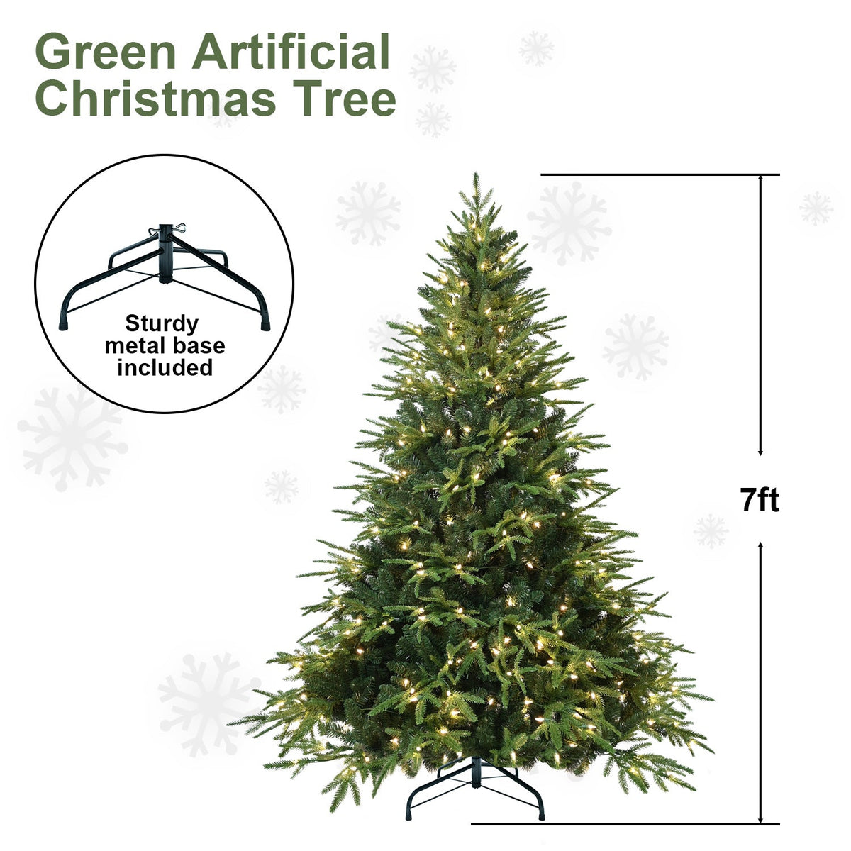 4ft Pre-Lit Artificial Christmas Tree